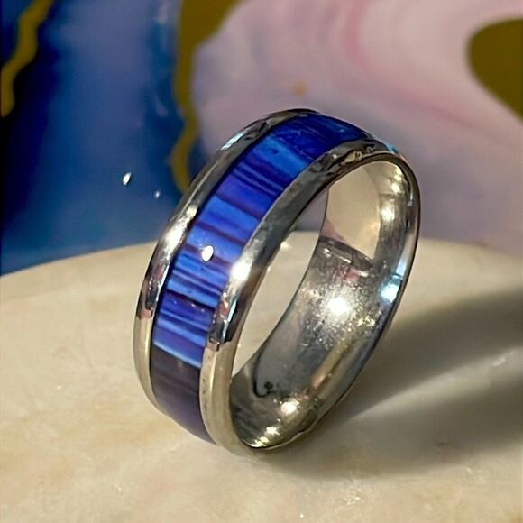 Stainless steel men’s unisex wedding band ring 11 - Picture 1 of 4